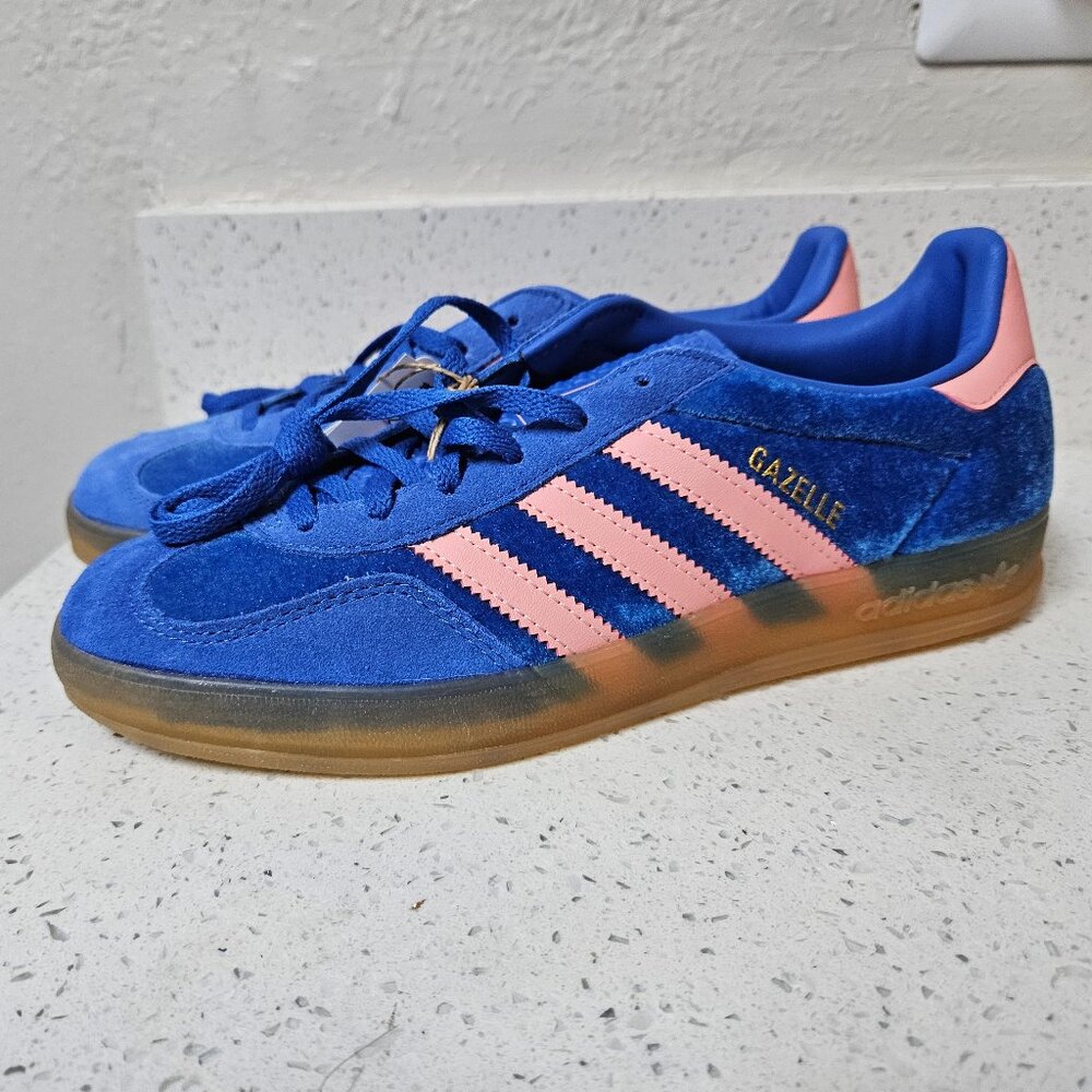 Adidas Gazelle Velvet Blue New With Tags